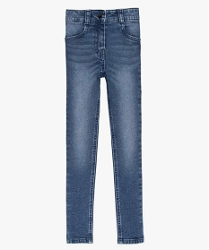 GEMO Jean ultra skinny à taille réglable fille bleu vif