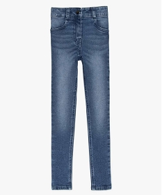 GEMO Jean ultra skinny à taille réglable fille Gris