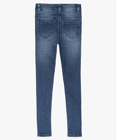 jean ultra skinny a taille reglable fille bleu vif jeansA286901_3