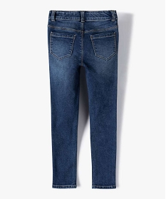 jean ultra skinny a taille reglable fille bleu vif jeansA286901_4