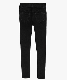 jean ultra skinny a taille reglable fille noir jeansA287001_3