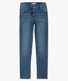 jean fille coupe regular extensible gris jeansA287101_4