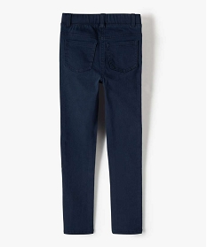 pantalon skinny uni a taille elastiquee fille navy pantalonsA288301_4