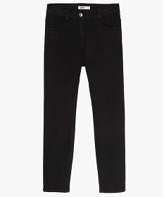 GEMO Pantalon stretch coupe Slim fille noir vif