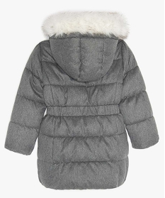 parka fille longue cintree a doublure chaude grisA293101_3