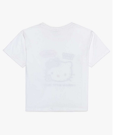 tee-shirt fille avec motif dessine - hello kitty blancA297801_2