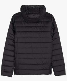 doudoune a capuche matelassage leger fille noir standard doudounesA312701_3