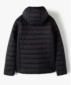 doudoune a capuche matelassage leger fille noir standard doudounesA312701_4