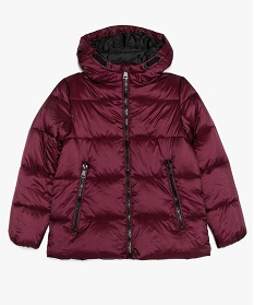 parka fille ample a gros zips rougeA312801_1