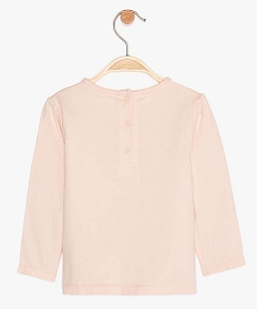 tee-shirt bebe fille a manches longues lulu castagnette rose tee-shirts manches longuesA319001_2