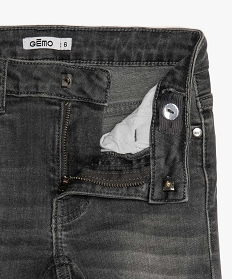 jean garcon coupe slim 5 poches gris jeansA328401_2