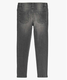 jean garcon coupe slim 5 poches gris jeansA328401_3