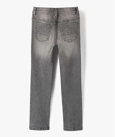 jean garcon coupe slim 5 poches gris jeansA328401_4