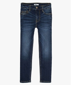 GEMO Jean garçon coupe slim 5 poches Bleu