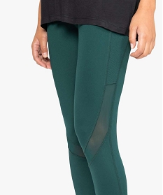 leggings de sport femme avec bandes texturees et resille vertA335401_2