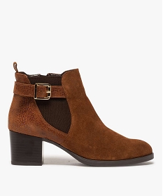 NU-PIED TAN BOOTS CAMEL:30387740908-Cuir vachette/Cuir vachette/Elastomere/Textile/