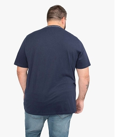 tee-shirt homme avec inscription brodee bleu tee-shirtsA347301_3