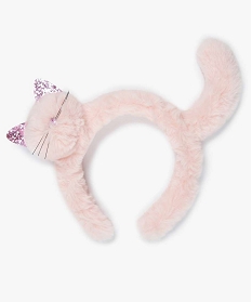serre-tete fille en peluche forme chat rose autres accessoires filleA351401_1