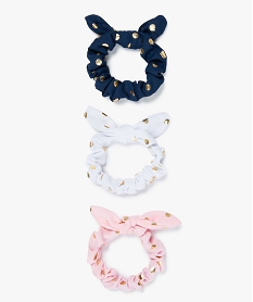 chouchous a nœuds et pois pailletes fille (lot de 3) bleuA354501_2