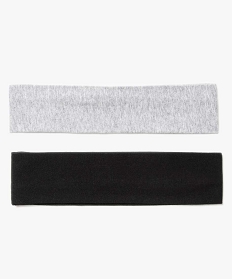 GEMO Bandeau à cheveux femme uni (lot de 2) gris standard