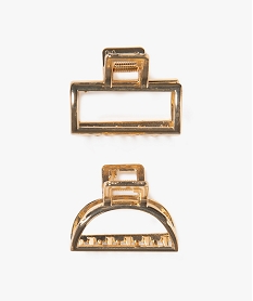 pince crabe femme en metal forme geometrique (lot de 2) dore accessoires cheveuxA359201_3