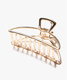 pince crabe femme en metal dore accessoires cheveuxA359301_2