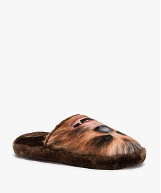 chaussons homme motif chewbacca - star wars brunA379101_2