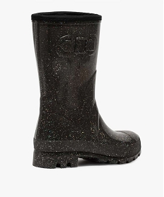 bottes de pluie femme a paillettes avec doublure chaude noir bottes de pluie et apres-skiA380201_4