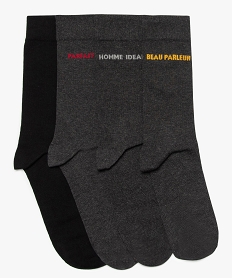 chaussettes homme avec inscription (lot de 5) grisA400401_2