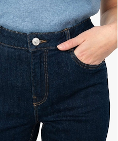jean femme regular taille haute a bords francs bleu pantalons jeans et leggingsA401601_2