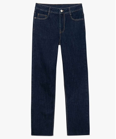 jean femme regular taille haute a bords francs bleu pantalons jeans et leggingsA401601_4