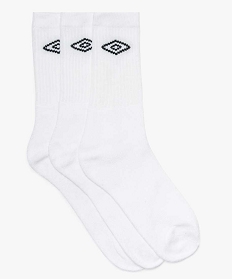 GEMO Chaussettes spéciales sport homme (lot de 3) - Umbro blanc standard