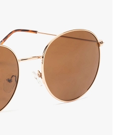 lunettes de soleil femme forme pantos en metal cuivre brun autres accessoiresA461401_2