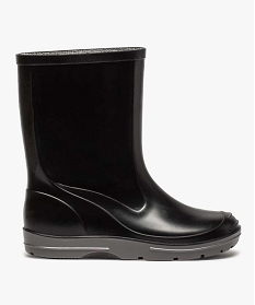 bottes de pluie garcon a semelle crantee contrastante noirA484801_1