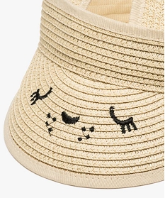 casquette visiere fille avec oreilles de lapin beige chapeaux et bonnetsA497901_2