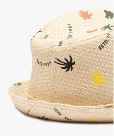 chapeau bebe garcon forme trilby imprime - lulu castagnette jauneA499501_2