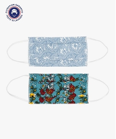 GEMO Masque adulte en tissu Bleu