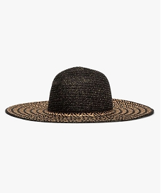 chapeau de paille femme a larges bords et paillettes noir autres accessoiresA511401_1