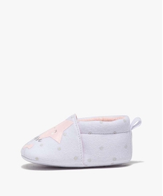 chaussons de naissance bebe fille mini princesse blanc chaussures de naissanceA512601_3
