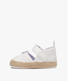 chaussons de naissance bebe fille sandales blancA512701_3