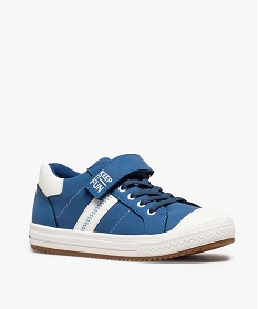 tennis garcon unies a bout renforce fermeture scratch bleuA523901_2