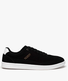 baskets homme suedees a lacets style skateshoes noirA535501_1
