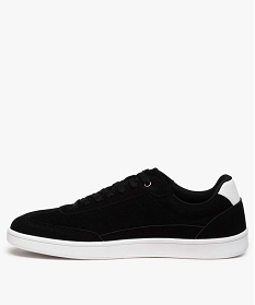 baskets homme suedees a lacets style skateshoes noirA535501_3