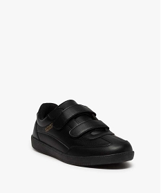 baskets homme unies fermeture double scratch noir vifA535701_2