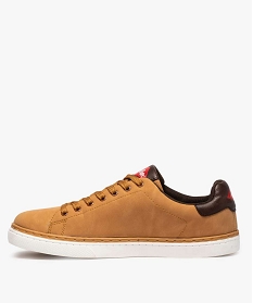 tennis homme tige basse a lacets - lee cooper dessus suede orangeA535801_3