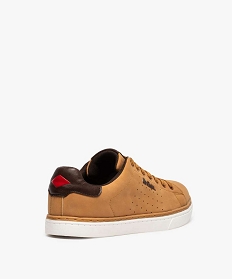 baskets homme tige basse unie a lacets - lee cooper smart dessus suede orangeA535801_4