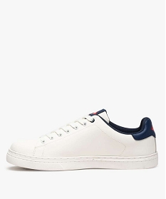 baskets homme tige basse unie a lacets – lee cooper smart dessus matiere synthetique lisse blanc baskets et tennisA535901_3