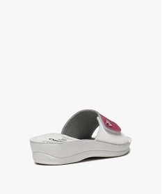 mules femme confort ouvertes a bride scratch bicolore rose mules et sabotsA547901_4