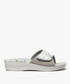 PANTALON NOIR AS SWATCH MULE BLANC:30381180218-Pu (polyurethan/Cuir vachette/Tpr/Polyester/