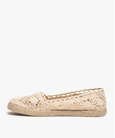 ballerines femme style espadrilles dessus macrame beige ballerinesA571301_3